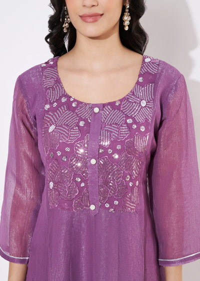 Purple Salsa Frock style kurti