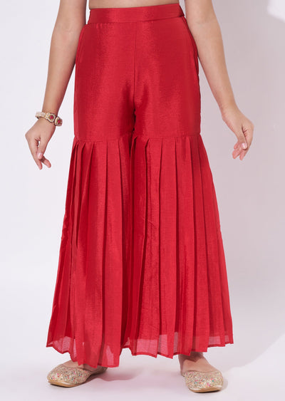 Rani Pink Chinnon Gharara Set