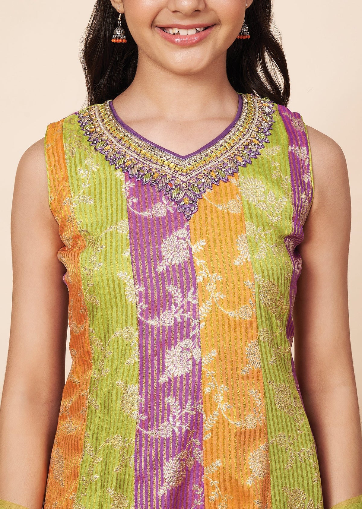 Multi Banaras Girls Anarkali