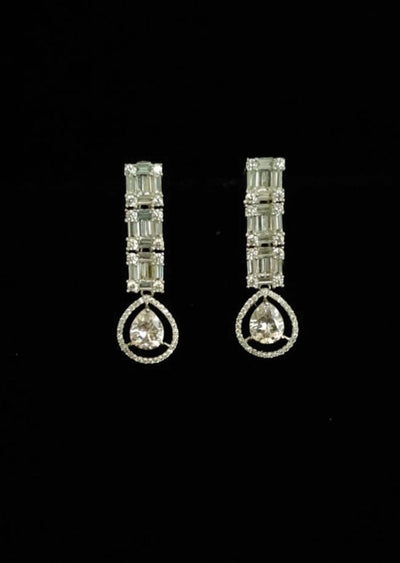 Silver Brass Earring