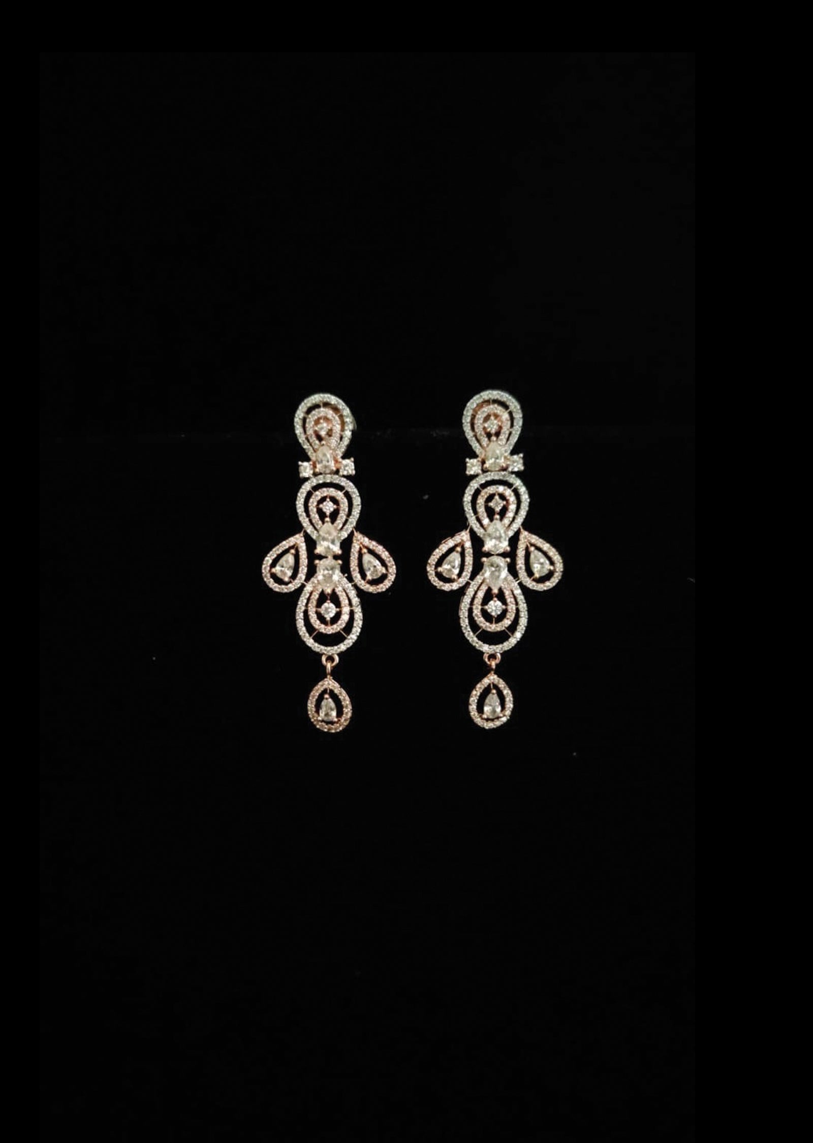 Rose Gold Brass Earring