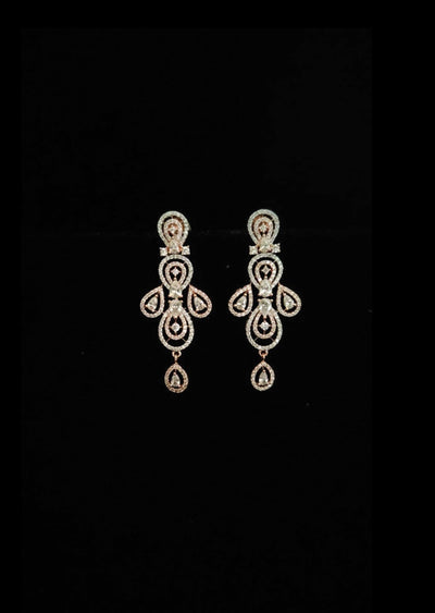 Rose Gold Brass Earring