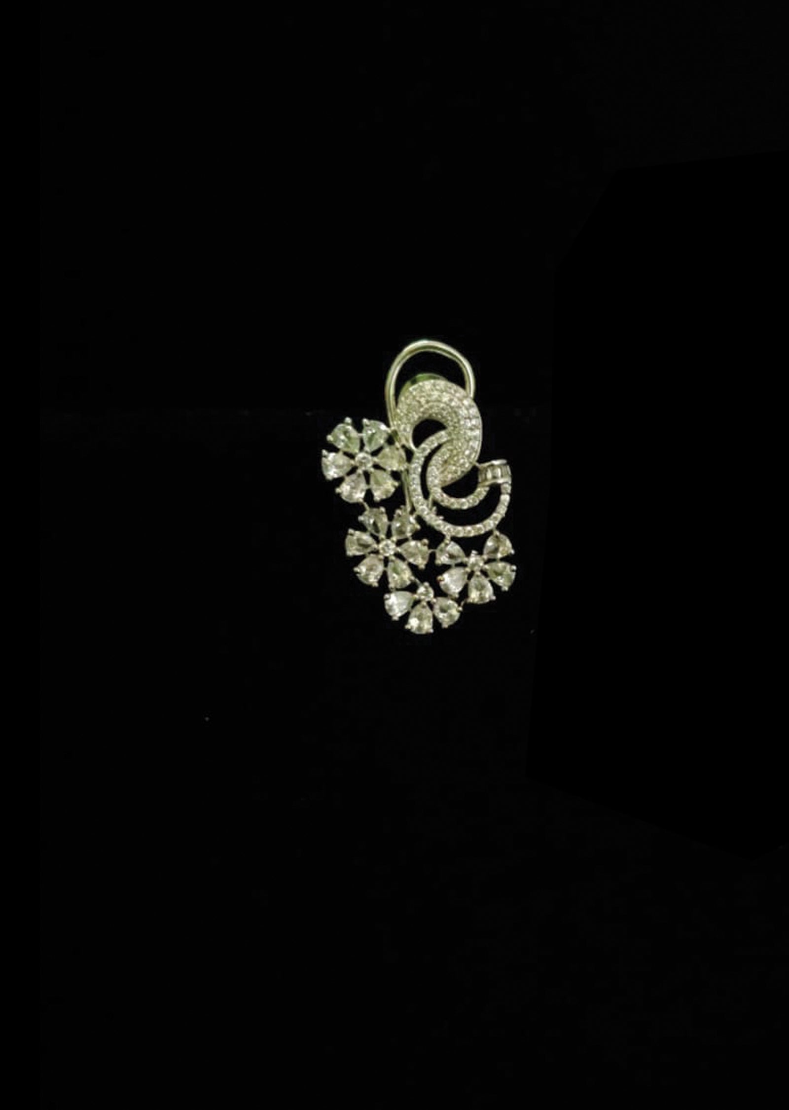 Silver Brass Earring