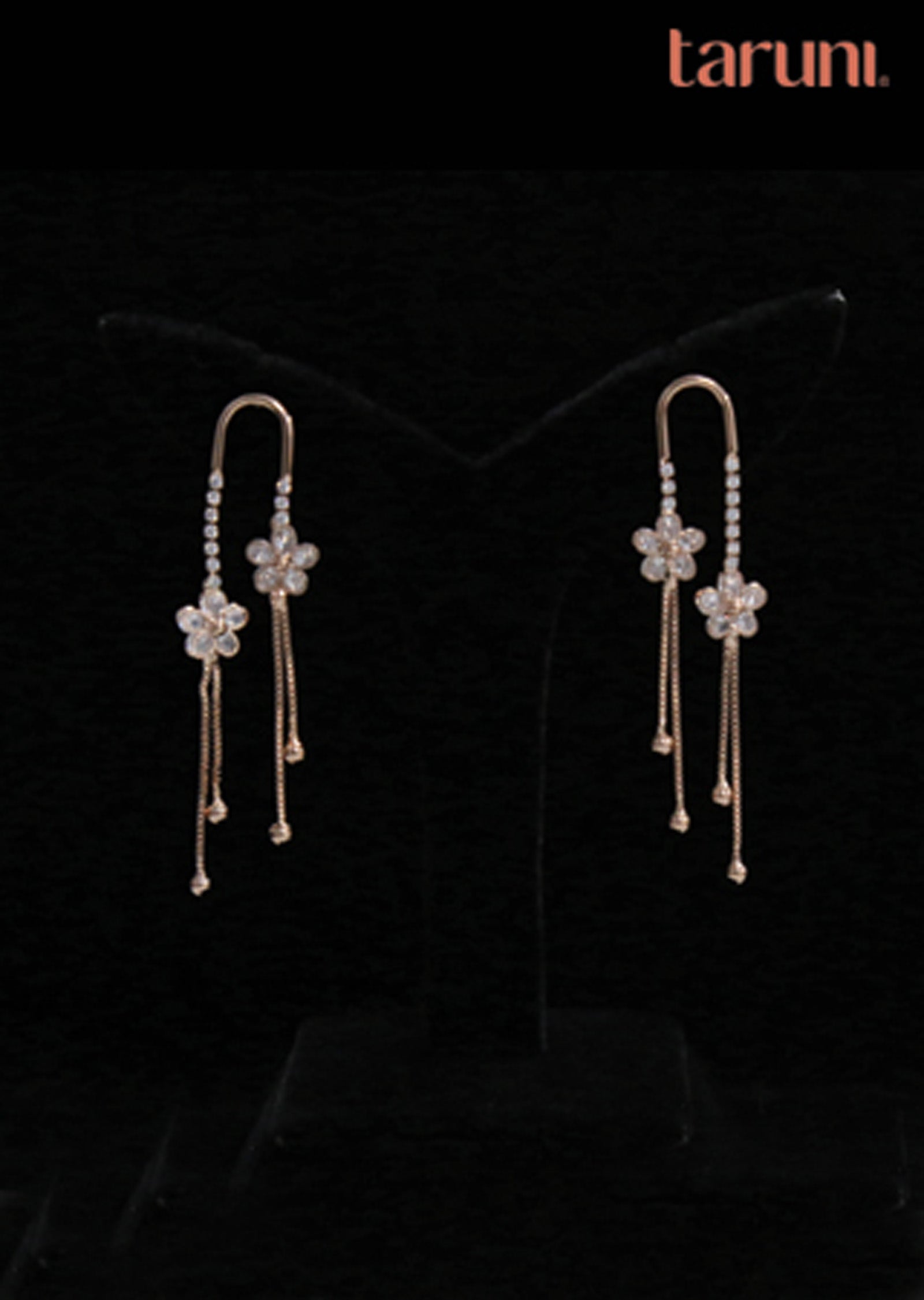 Rose gold Brass Earring