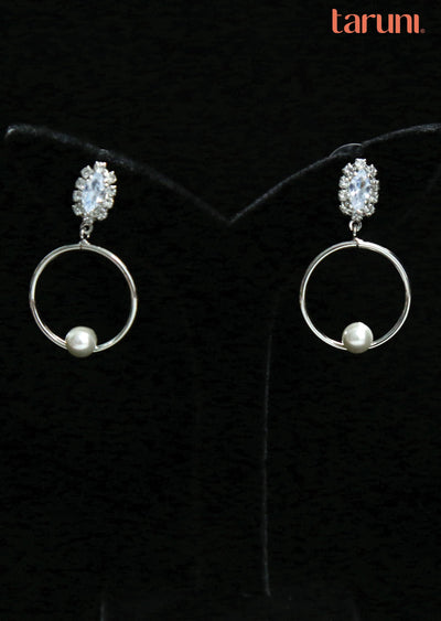 Silver Brass Earring