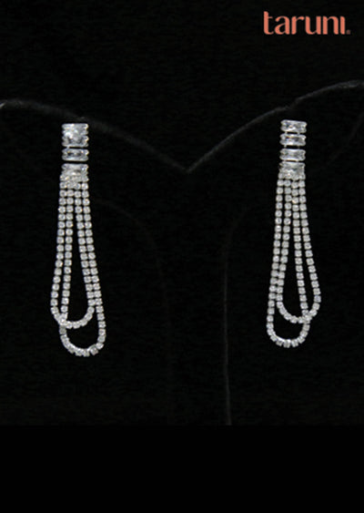 Silver Brass Earring