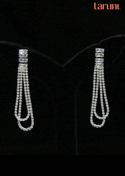 Silver Brass Earring