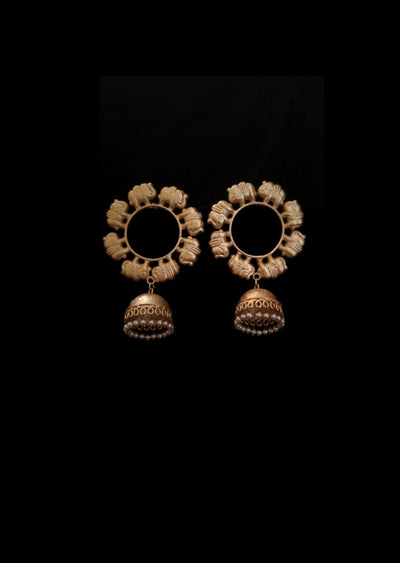 Gold Brass Earring