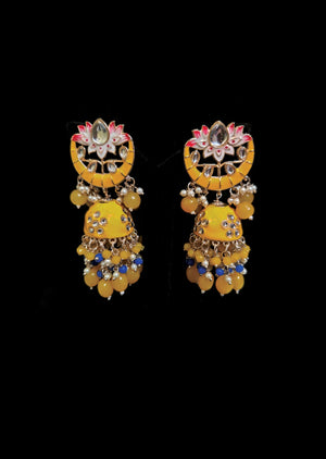 Yellow Brass Earring