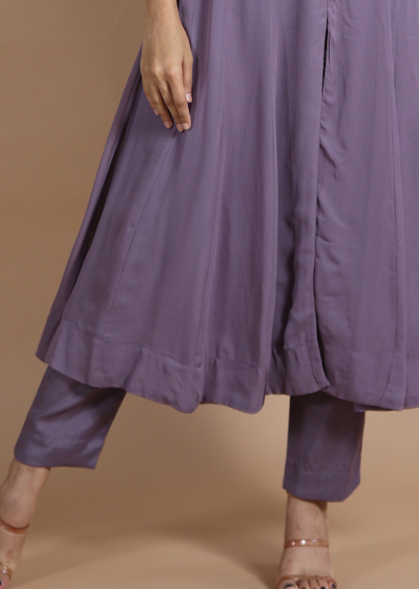 Mauve Georgette Anarkali