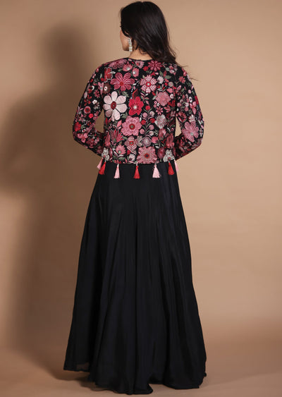 Black Chinnon Gown