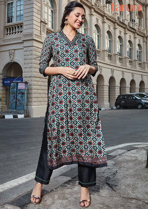 Black Kalamkari Kurti Sets