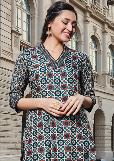 Black Kalamkari Kurti Sets