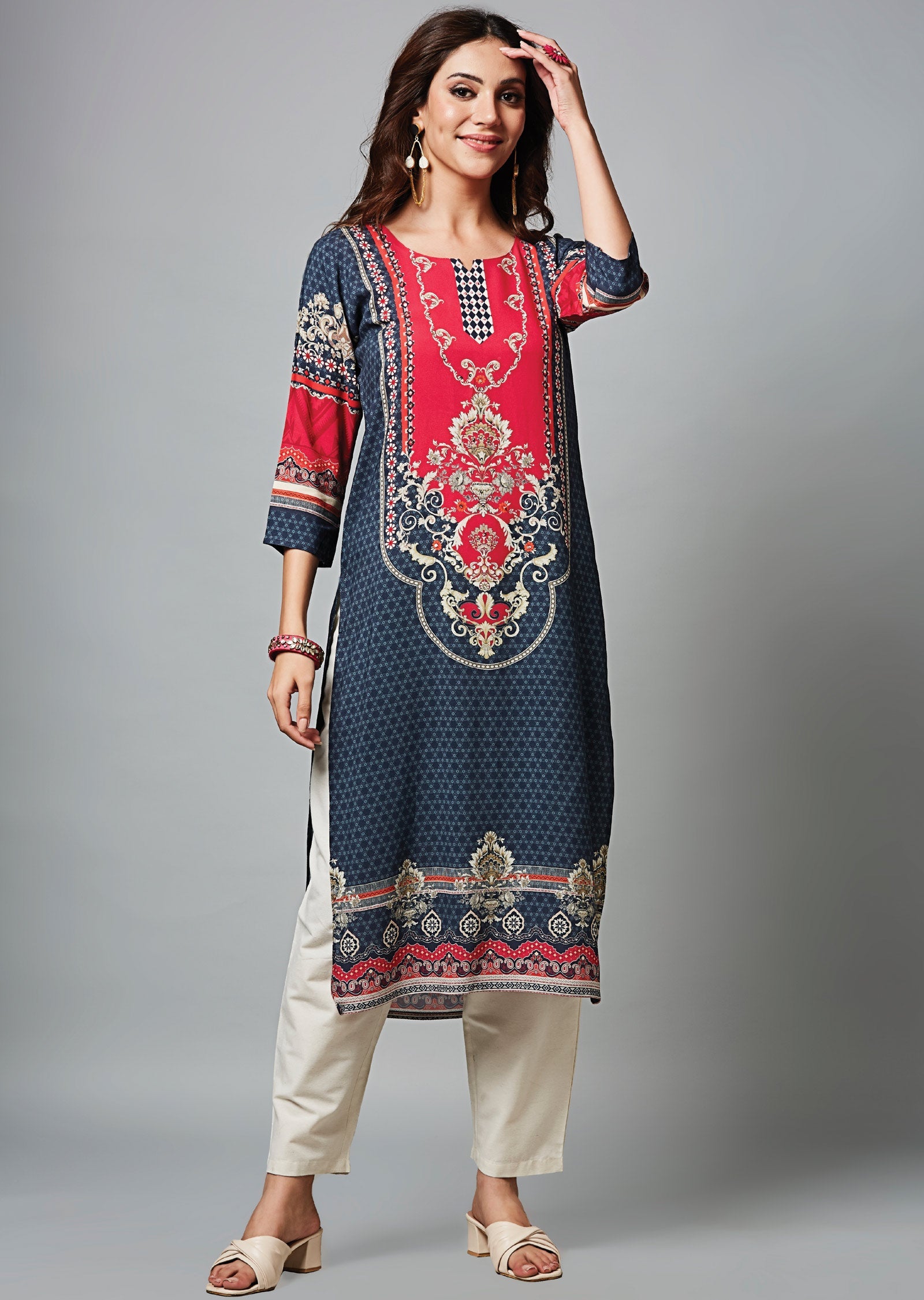 Grey Reyon Straight Cut