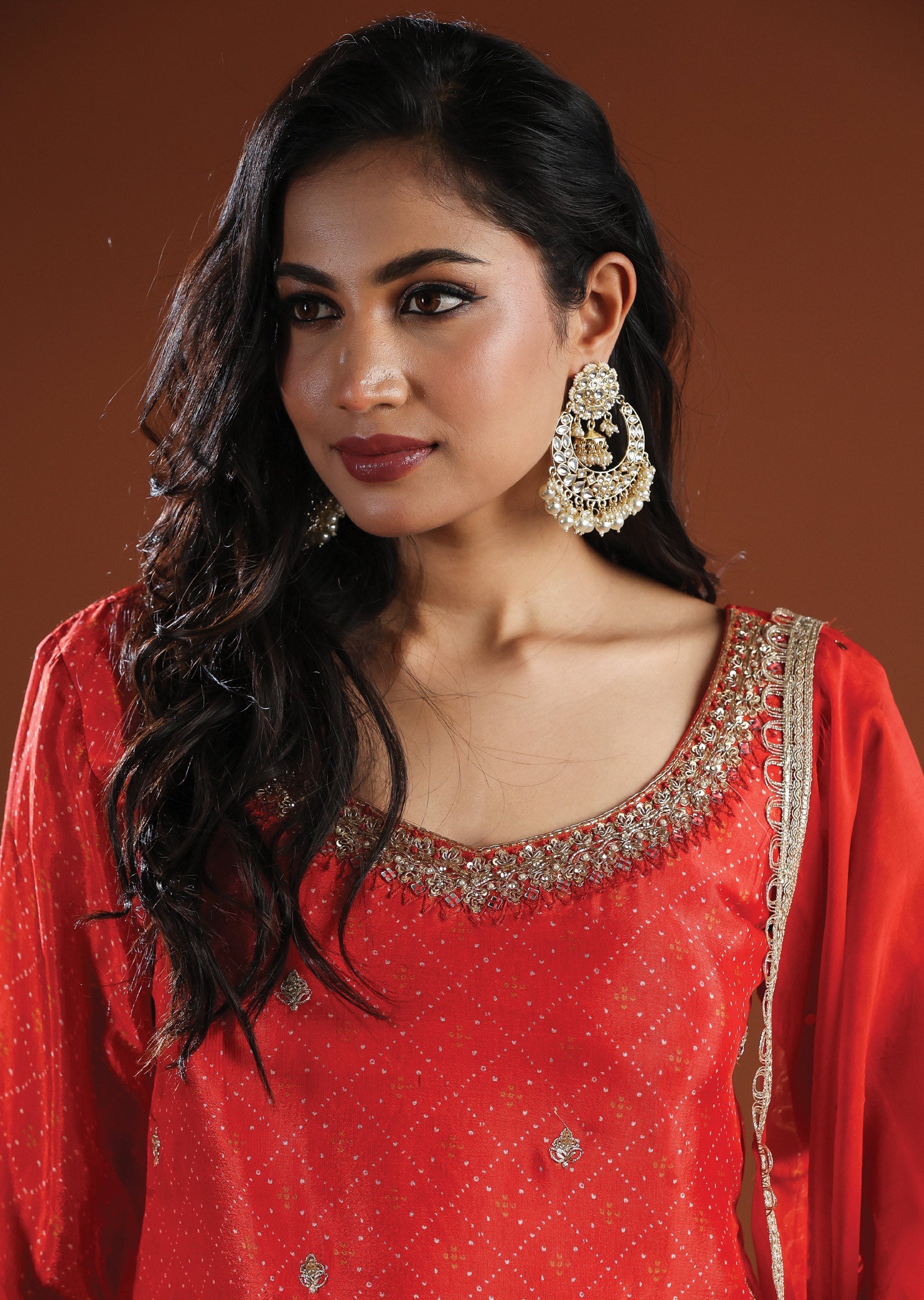 Rust Chinnon Straight Cut Suit