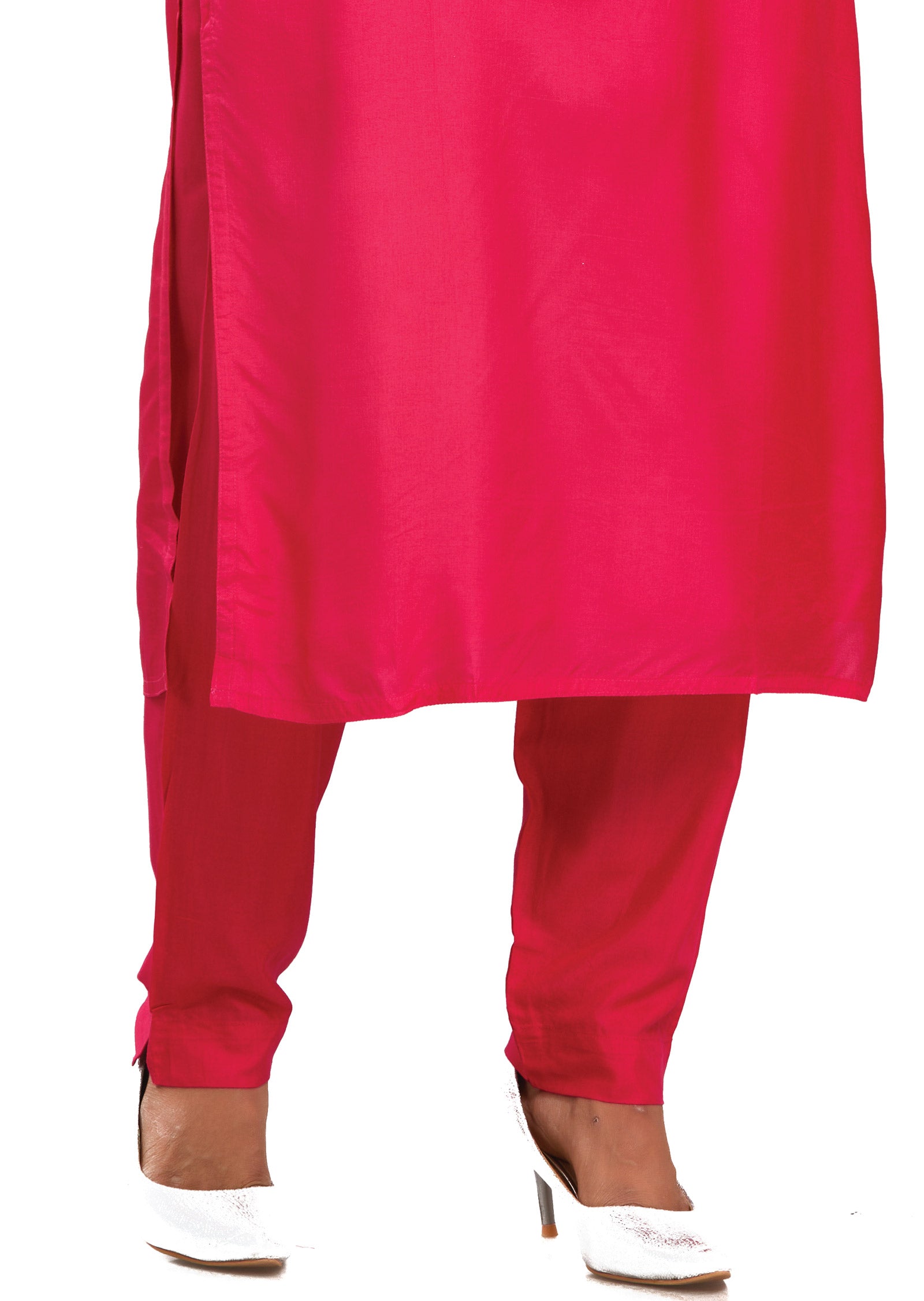 Rani Pink Muslin Straight Cut Suits