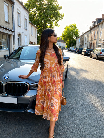 Multicolor Frock Style Kurti