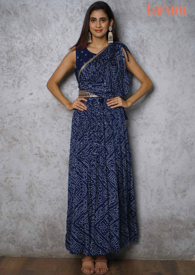 Navy Blue Party wear Gown