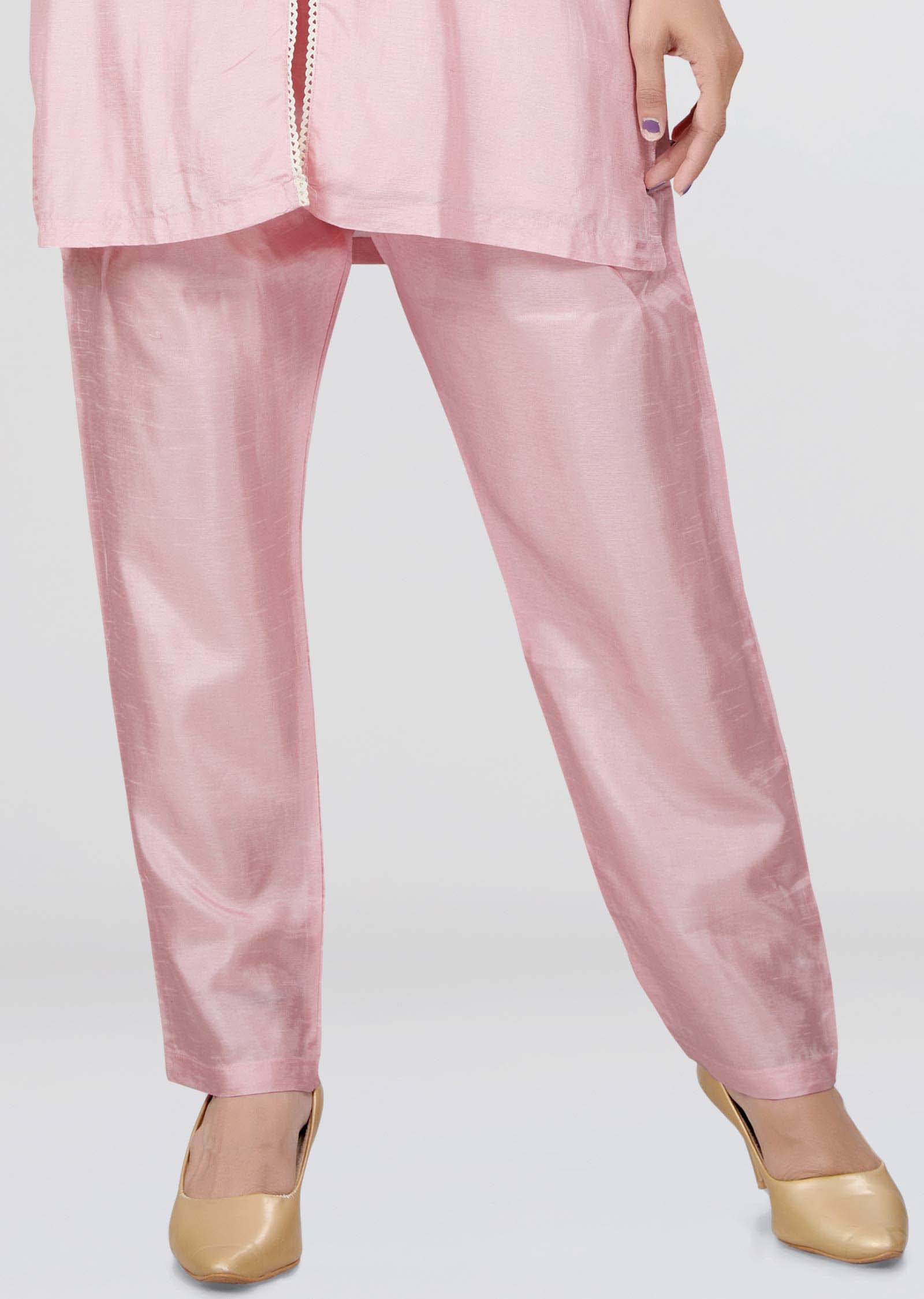 Pink Silk Co-Ord Set