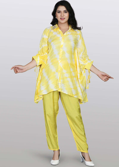 Yellow Muslin Printed Co-Ord Set