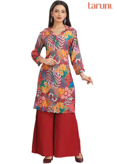 Multi Color Muslin Kurti Sets