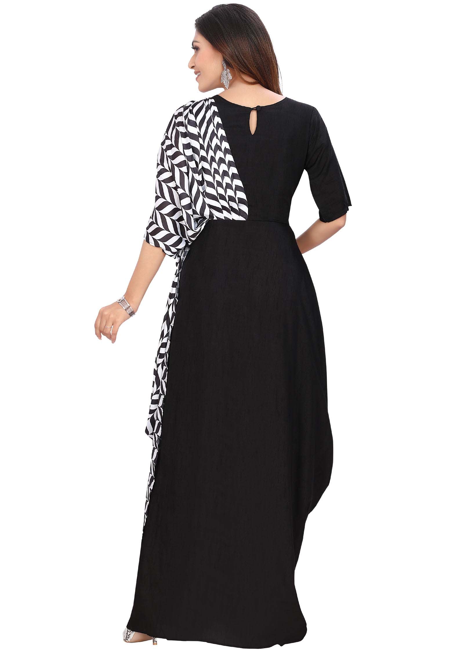 Black Silk Kurti