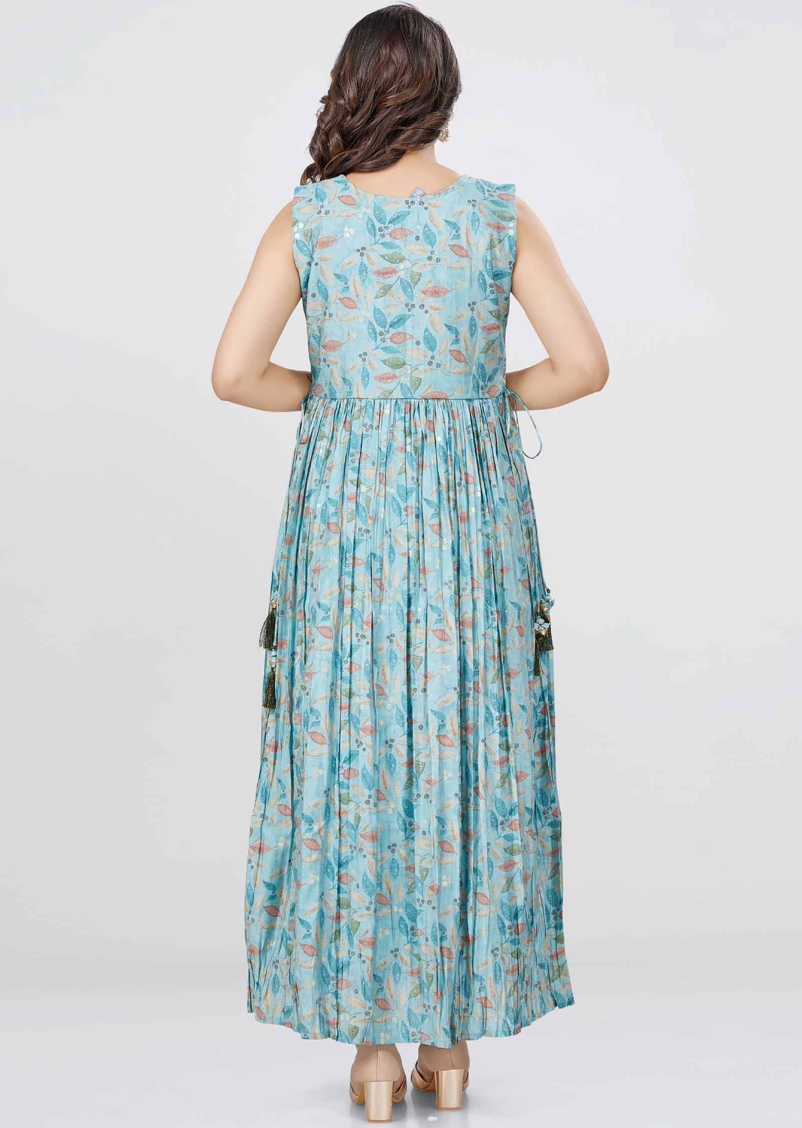 Dusty Green Modal Printed Kurti