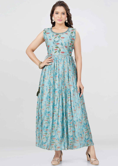 Dusty Green Modal Printed Kurti