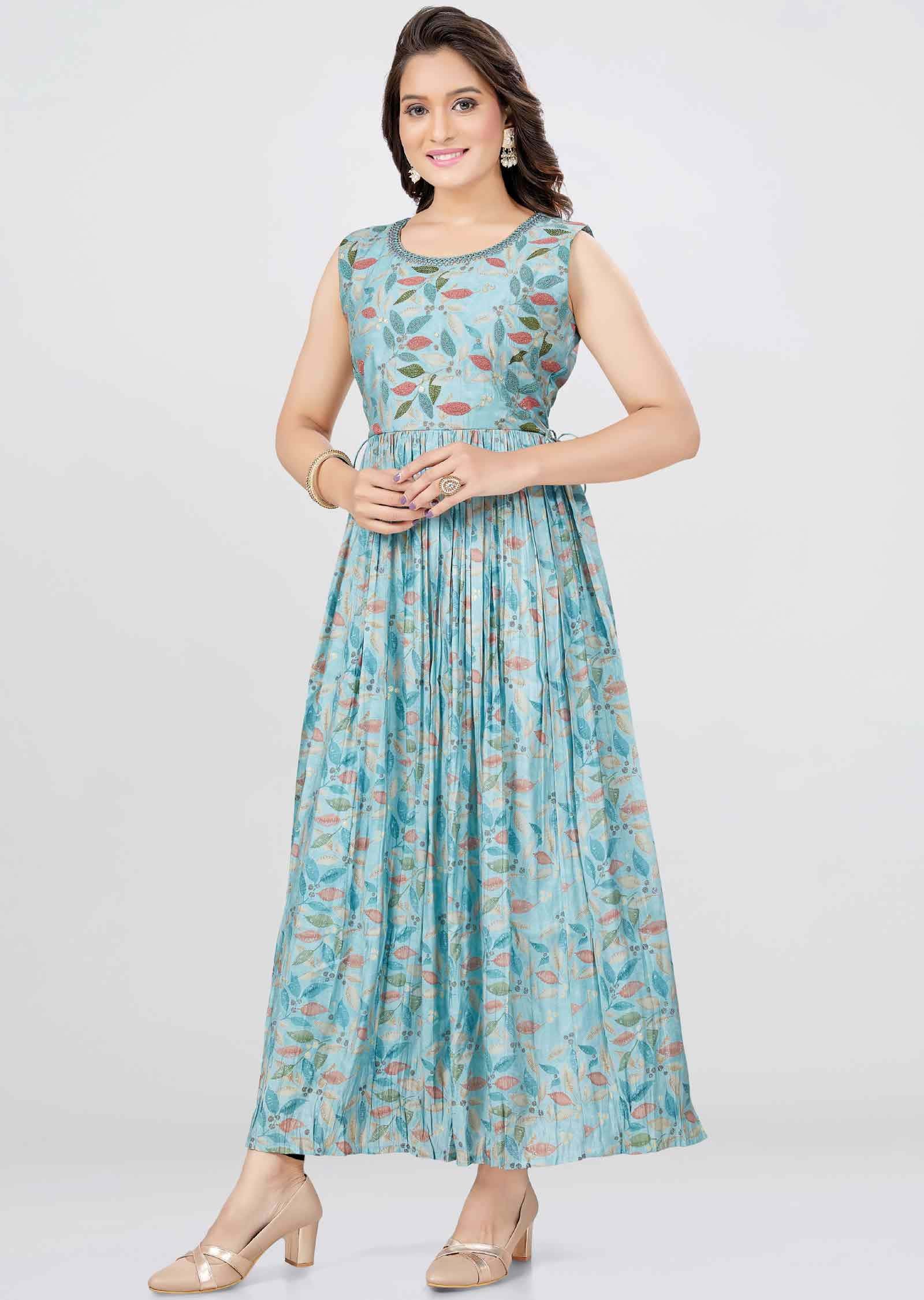 Dusty Green Modal Printed Kurti