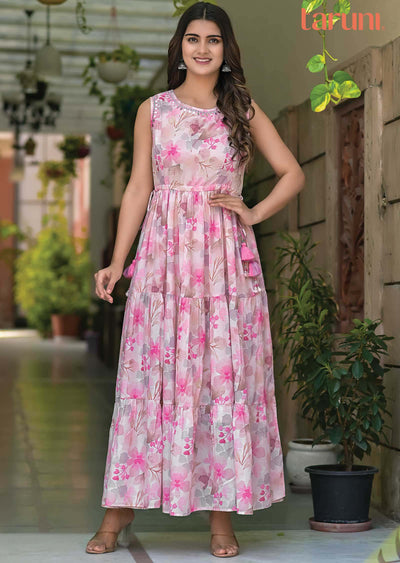 Pink Cotton Kurti