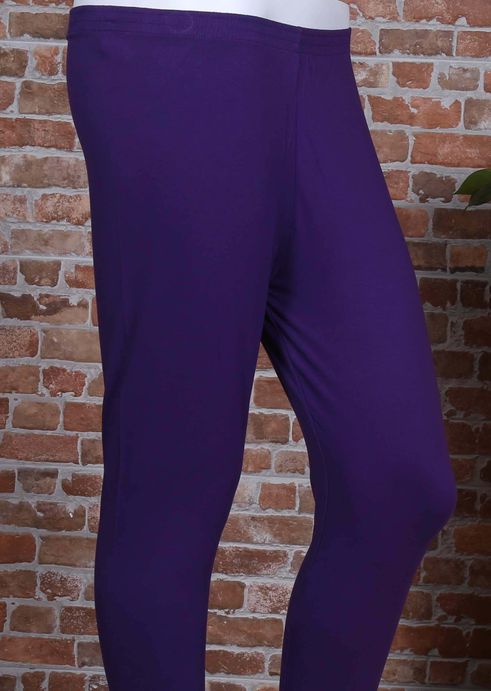 Purple Lycra leggings