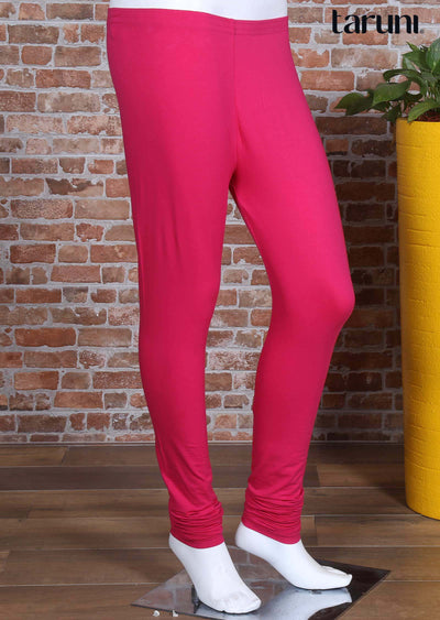 Shocking pink Lycra leggings