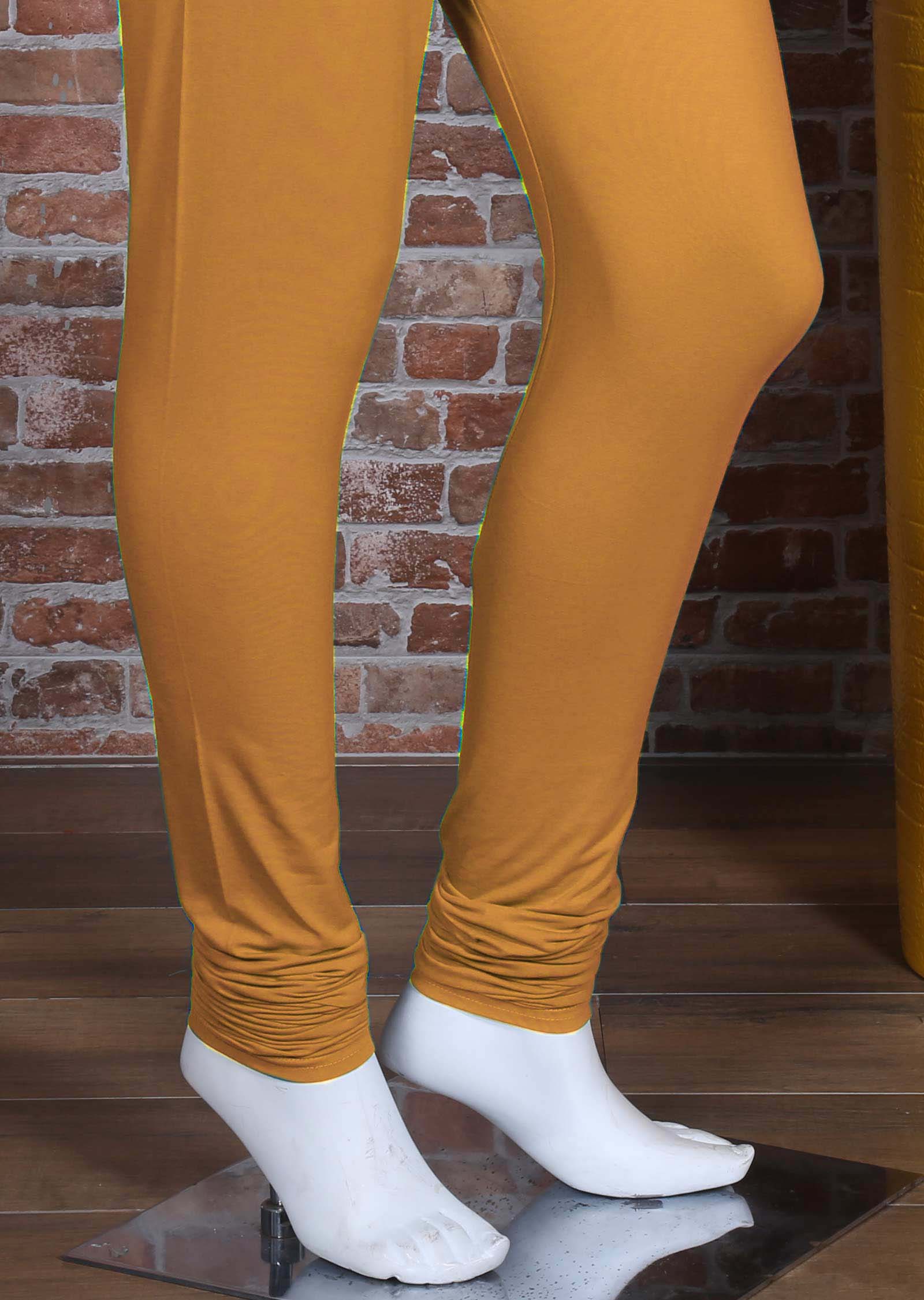 Yellow Lycra leggings
