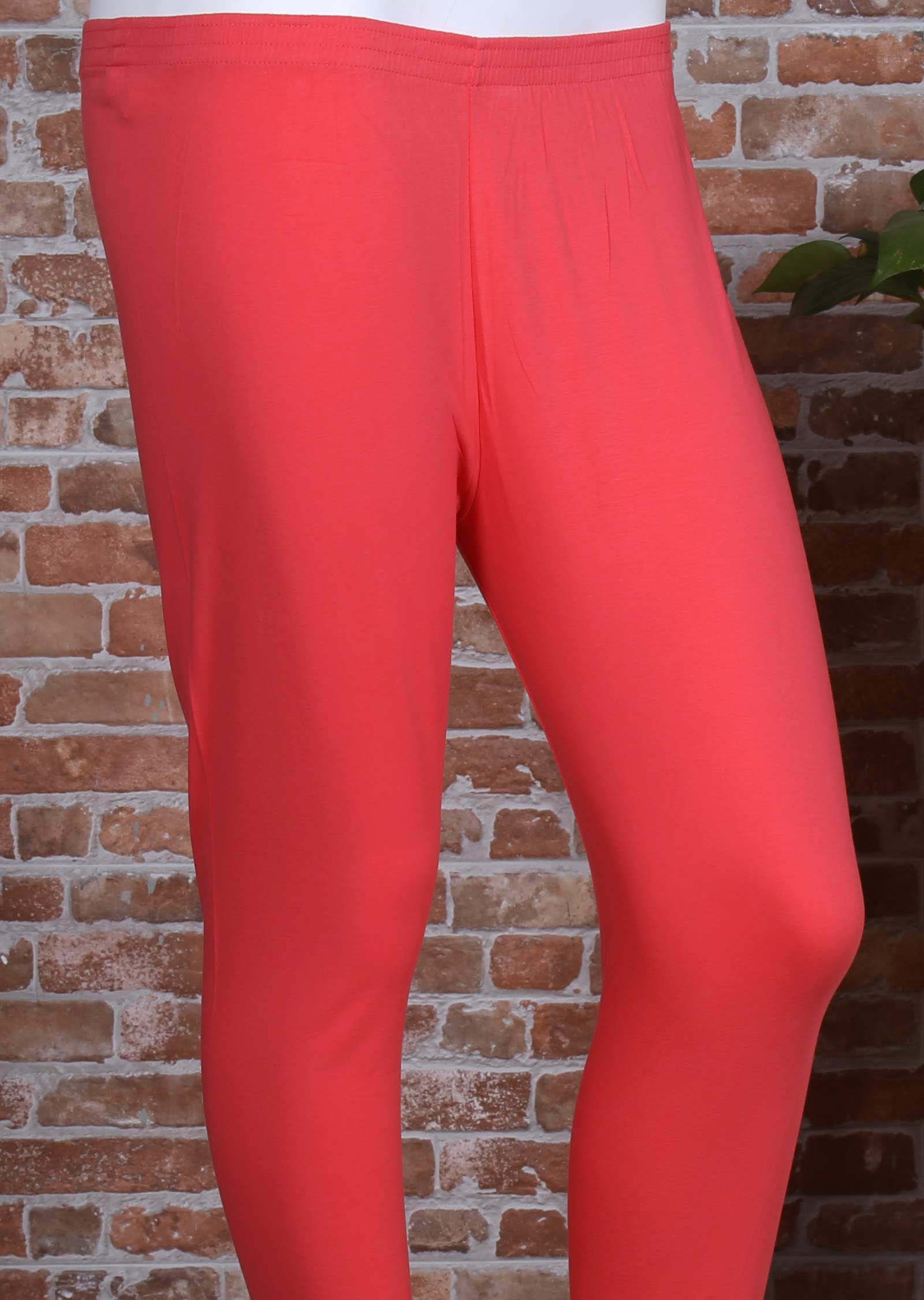 Coral Lycra leggings