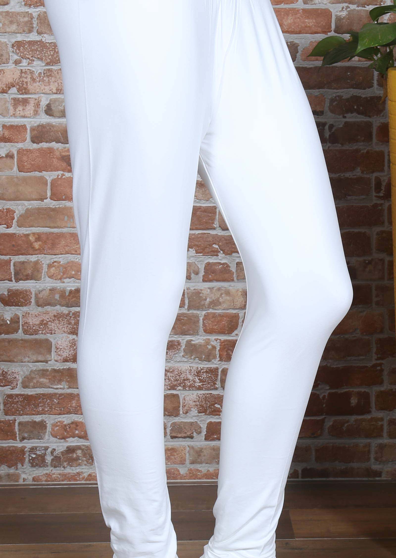 White Lycra leggings