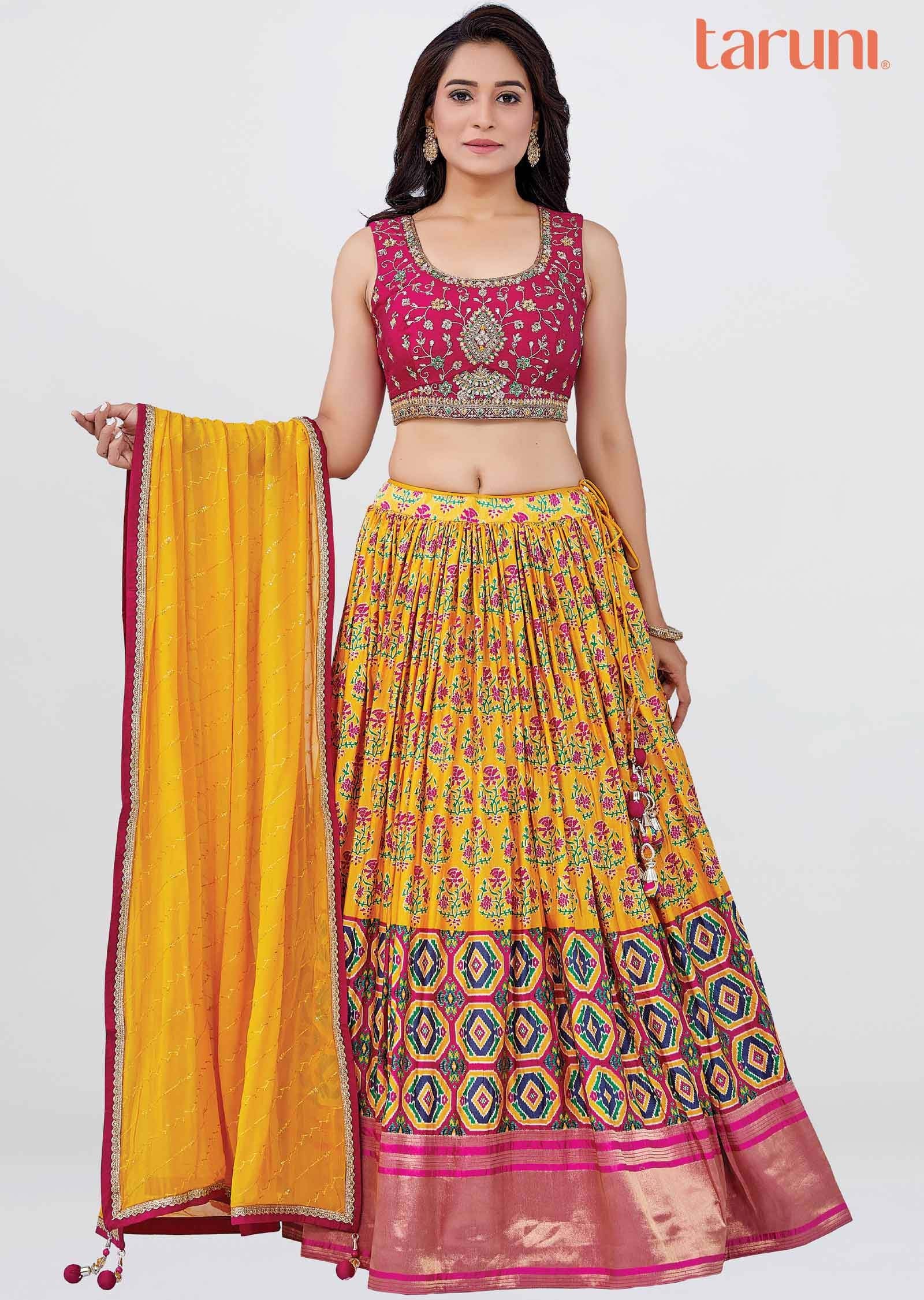 Pink Silk Lehengas