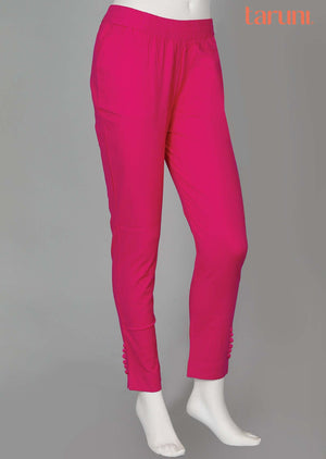 Rani Pink Potli button Pants