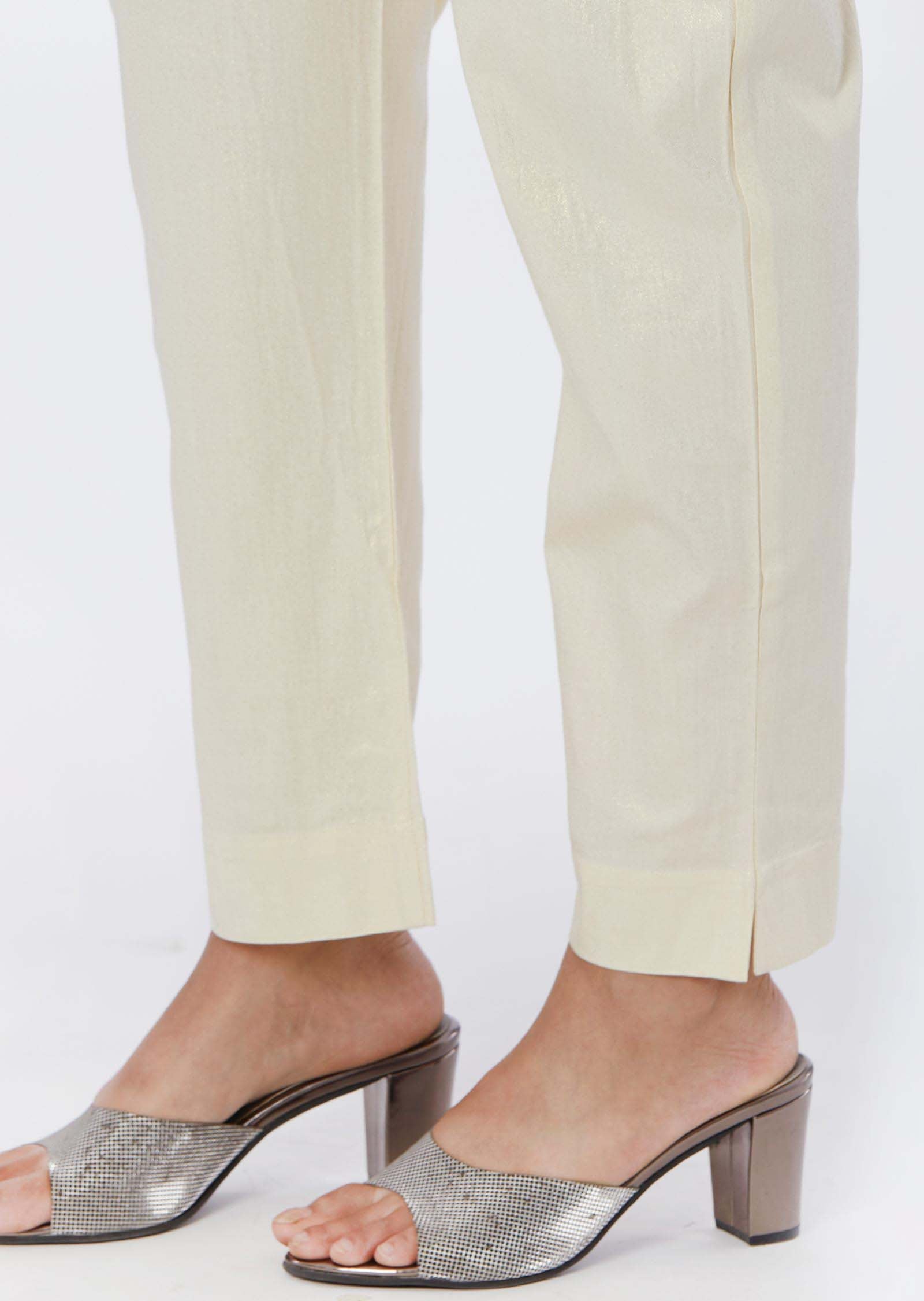 Cream  Shimmer Pant