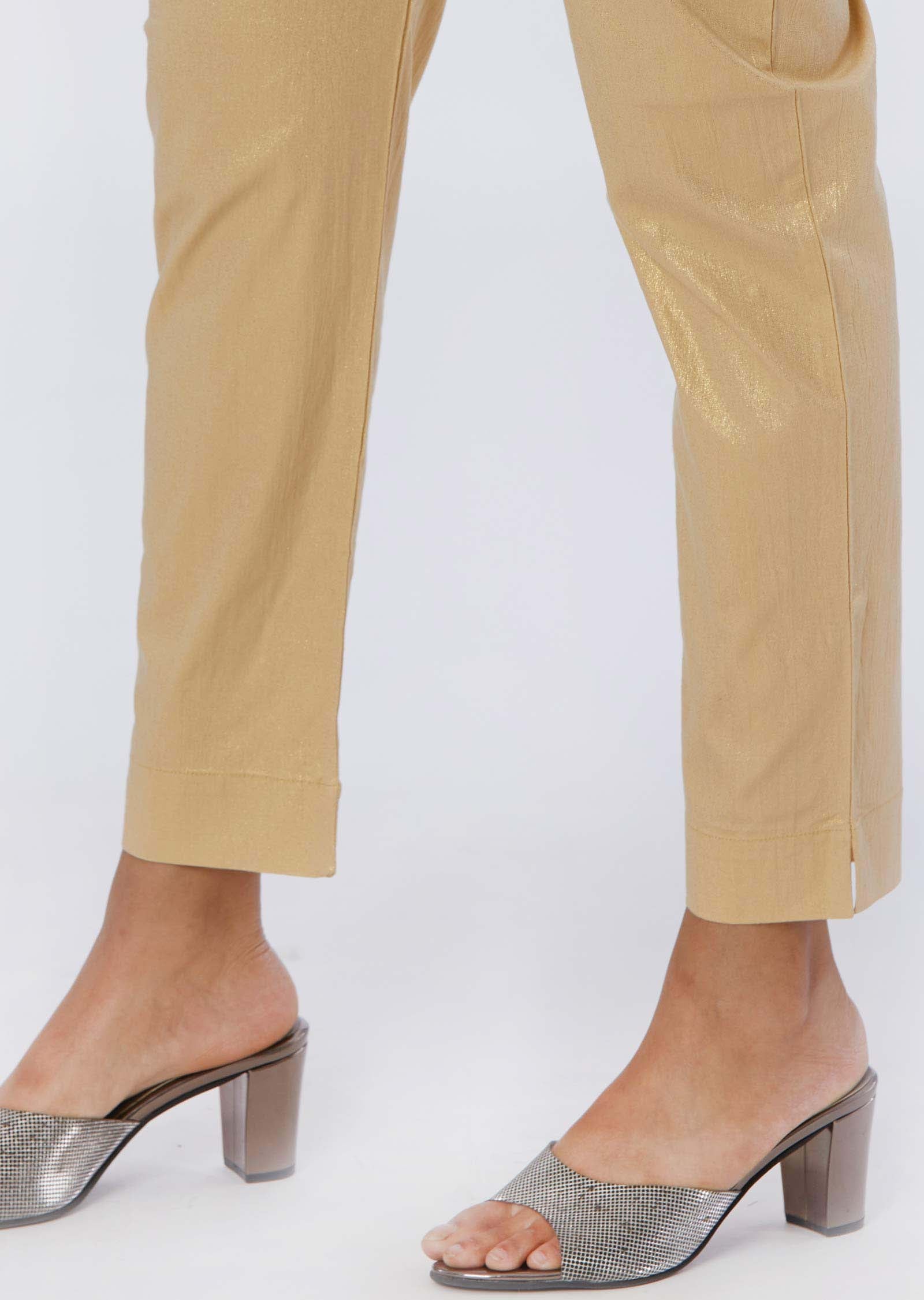 Cream Shimmer Pant